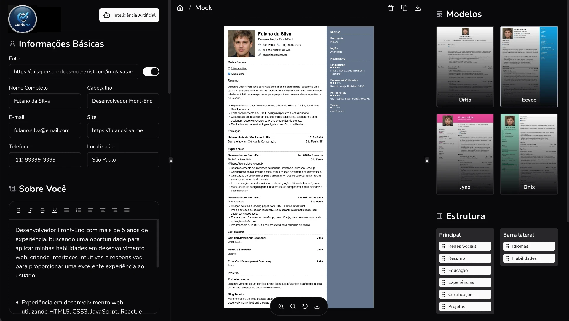 Preview do CurricPro